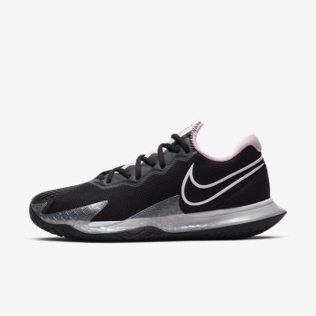 Nike Court Air Zoom Vapor Cage 4 - Női Teniszcipő - Fekete/Rózsaszín/Sötét Szürke/Fehér